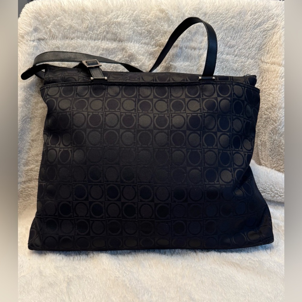 EUC Vintage Salvatore Ferragamo Jacquard Gancini Bag - Picture 2 of 13